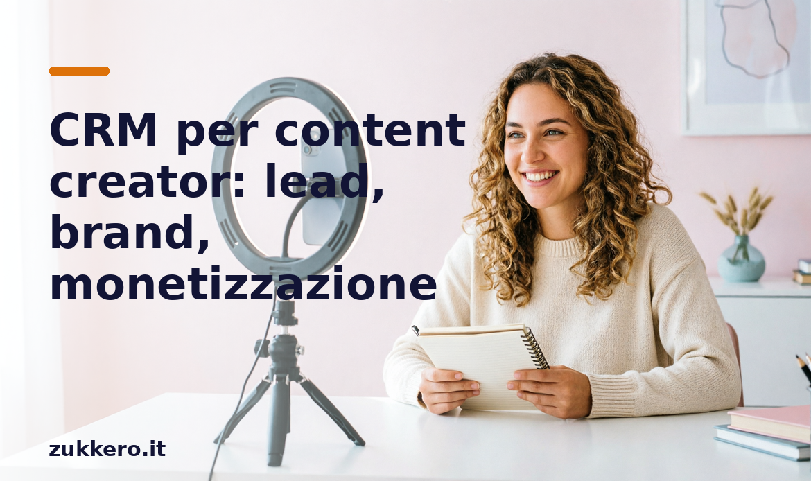 CRM per content creator Zukkero