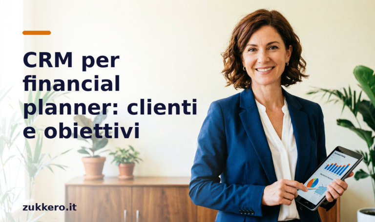CRM per financial planner Zukkero