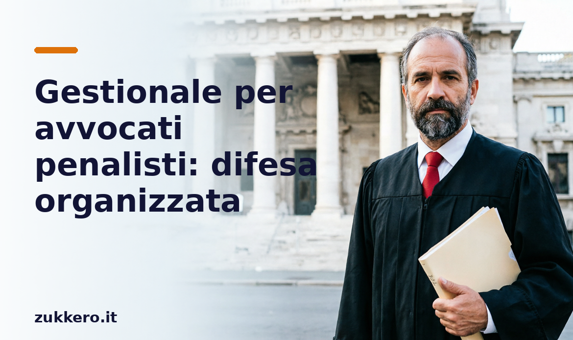 Gestionale per avvocati penalisti Zukkero