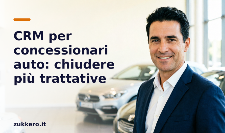 CRM per concessionari auto Zukkero