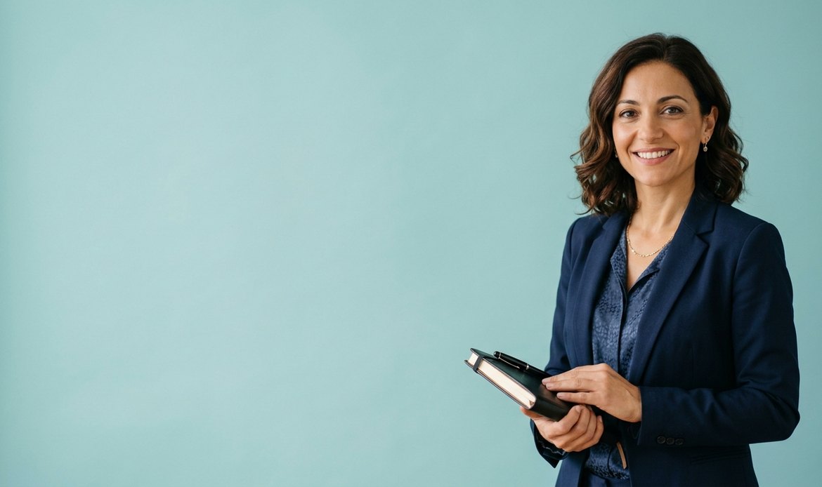 Financial planner con taccuino