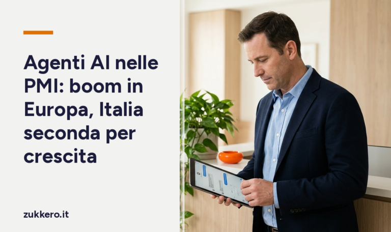 Titolare di uno studio guarda su un tablet un agente AI che gestisce le richieste di appuntamento