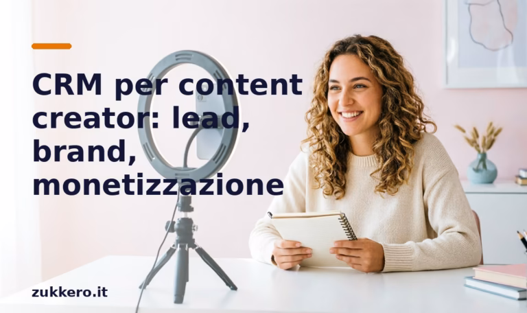 CRM per content creator Zukkero