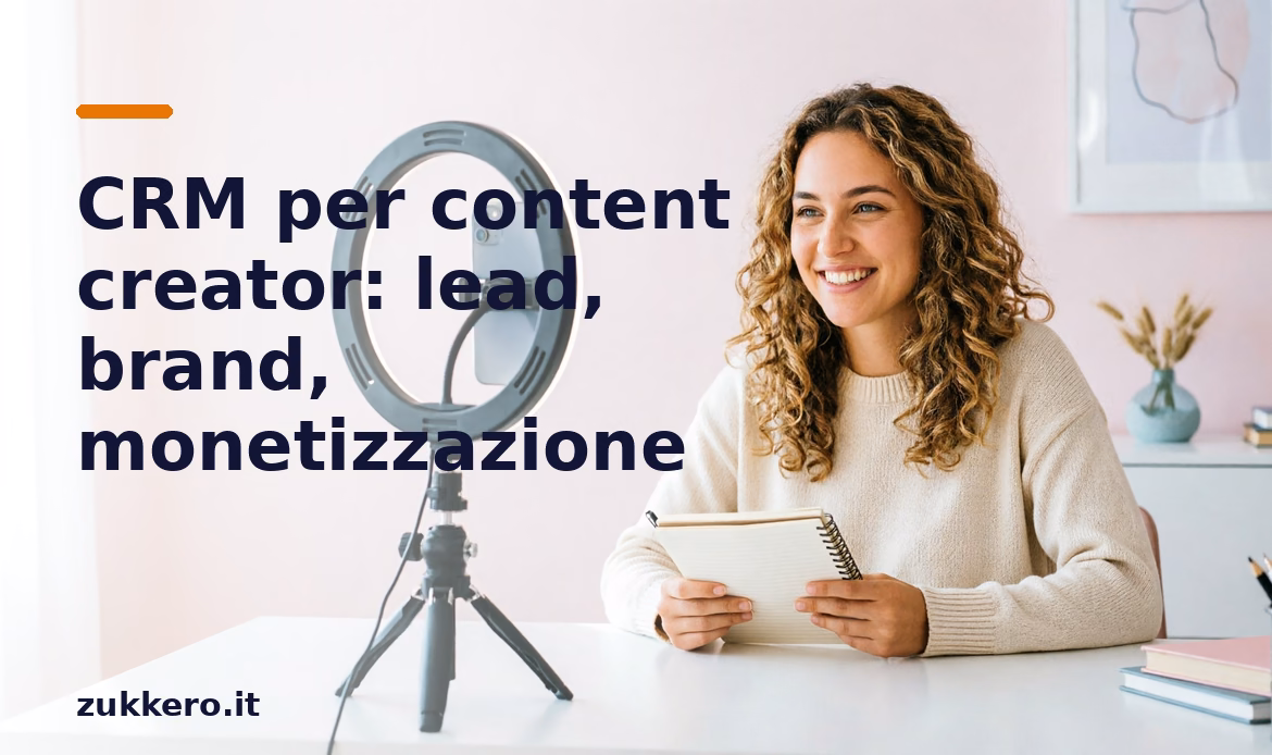 CRM per content creator Zukkero