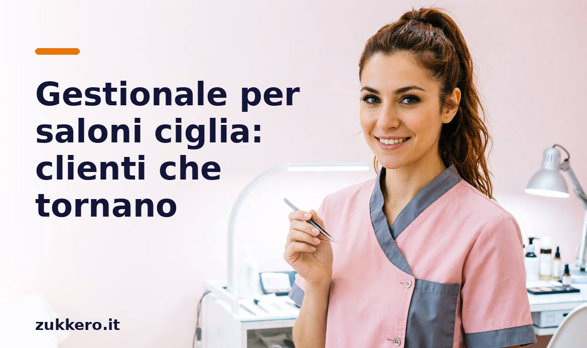 Gestionale salone ciglia Zukkero